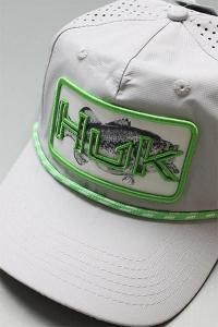 HUK PATCH PERFORMANCE ROPE SNAP CAPGRY/LIME