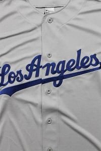 FANATICS DODGERS BASEBALL SHIRTSGRY/BLU