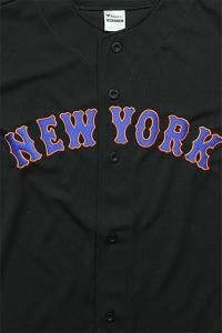 FANATICS METS BASEBALL SHIRTSBLK/BLU/ORG