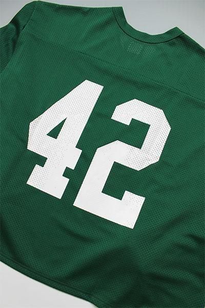 WOODBLOCK 42 MESH FOOTBALL LS SHIRT【GRN/WHT】 - YSM23