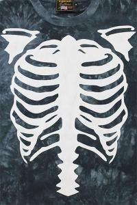 VANSON BONE TIE-DYE TEETD BLACK