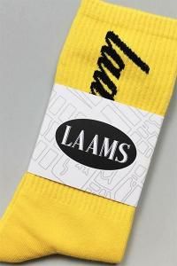 LAAMS SCRIPT SOCKSYELLOW/BLACK