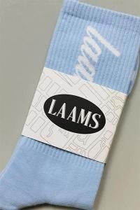 LAAMS SCRIPT SOCKSSAX/WHITE
