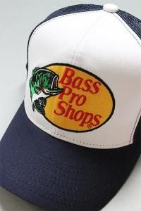 BassProShops LOGO MESH CAP EMBROIDERYNVY
