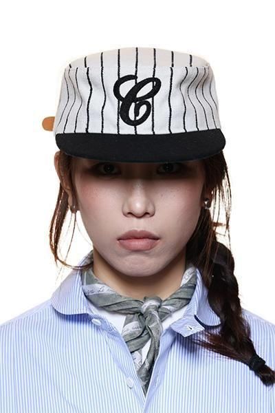 6CRAYON RETRO FLAT TOP BASEBALL CAP【BLK/WHT】 - YSM23