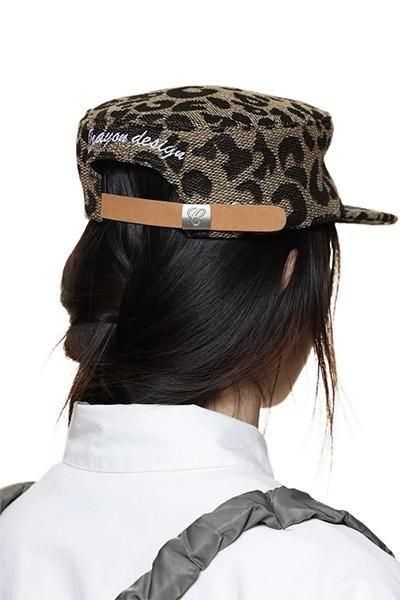 6CRAYON WEAVE LEOPARD PRINT BRIMMED BASEBALL CAP【LEO】 - YSM23