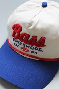 BassProShops CHENILLE SNAP BACK CAPNAT/BLU/RED