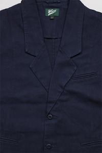 WOODBLOCK HERRINGBONE 2BTN WIDE SLEEVE JACKETNVY