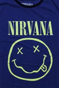 OFFICIAL NIRVANA LAYERED L/S TEENVY/BLK