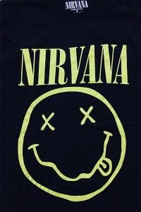 OFFICIAL NIRVANA LAYERED L/S TEEBLK/GRY