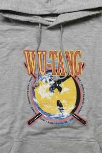 OFFICIAL WU-TANG PROTECT YA NECK PULL HOODIEHEATHER GRY
