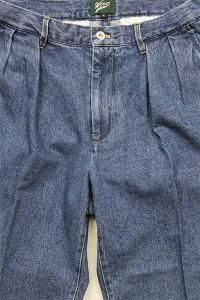 WOODBLOCK 2TUCK DENIM TROUSERL.IND