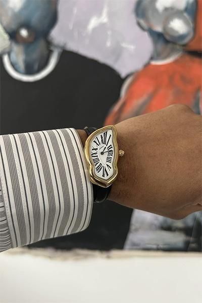 Laphont Melting Watch Large【GLD/WHT】 - YSM23