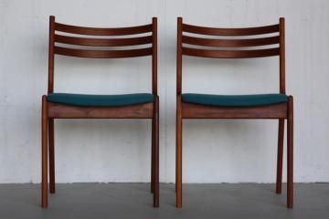 美品☆北欧ヴィンテージ／チーク材ダイニングチェア／張り替え済⑤ SOLD - ー北欧家具・北欧照明・家具修理修復 ー コンフォートマート