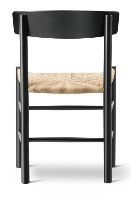 【国内在庫仕様】【座高46cm】【送料無料】フレデリシア正規品 J39 ビーチ材 ブラック塗装 座高46cm仕様 ボーエモーエンセン デザイン