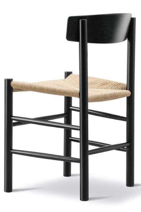 【国内在庫仕様】【座高46cm】【送料無料】フレデリシア正規品 J39 ビーチ材 ブラック塗装 座高46cm仕様 ボーエモーエンセン デザイン