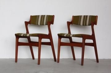 美品☆北欧ヴィンテージ／チーク材ダイニングチェア／張り替え済③ SOLD - ー北欧家具・北欧照明・家具修理修復 ー コンフォートマート