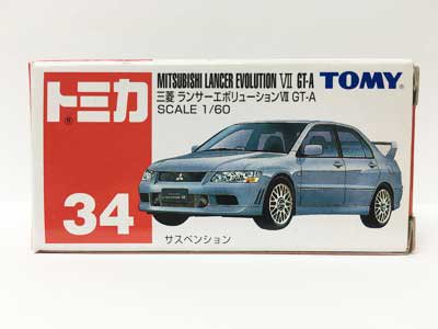 トミカ 34　三菱 ランサーエボリューションVII GT-A（中国製） TMC00474 -  ガシャポン,フィギュア,トミカ,食玩,販売,通販,大阪,日本橋, 『Toy's Zero』 トイズゼロ