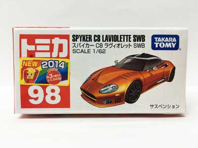 トミカ NO.98 スパイカーC8 ラヴィオレット SWB - ガシャポン