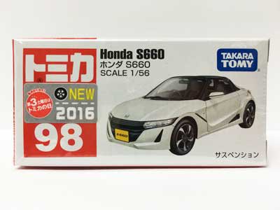 トミカ 98 ホンダ S660（新車シール付き）