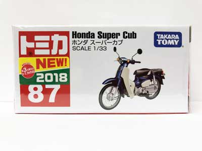 トミカ 87　ホンダ　スーパーカブ（新車シール付）