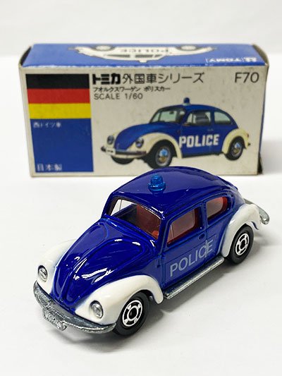 トミカ F70　フォルクスワーゲン ポリスカー　青箱 （箱イタミ有） TMC00694