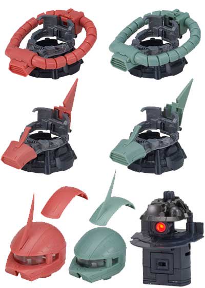 バンダイ 機動戦士ガンダム EXCEED MODEL ZAKU HEAD カスタマイズ