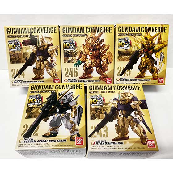 バンダイ　FW GUNDAM CONVERGE GOLD EDITION　全５種フルセット　BS0290 -  ガシャポン,フィギュア,トミカ,食玩,販売,通販,大阪,日本橋, 『Toy's Zero』 トイズゼロ