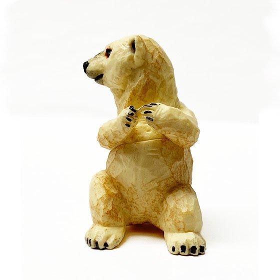 ジェフ・フレミング ビッグスカイ 手彫り木製クマ像彫刻 アンティーク