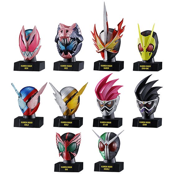 バンダイ　仮面ライダーマスクヒストリー1　全10種フルセット