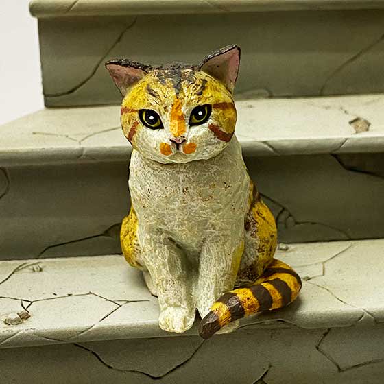 キタンクラブ　ART IN THE POCKET　はしもとみお　猫の彫刻　ミケ