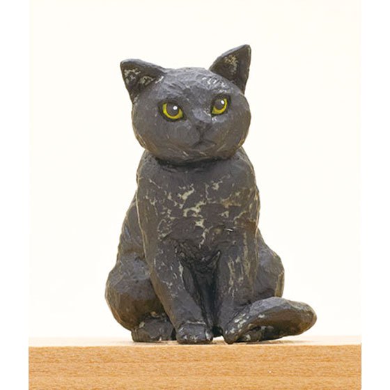  キタンクラブ　ART IN THE POCKET　はしもとみお　猫の彫刻　クロ　TC01862