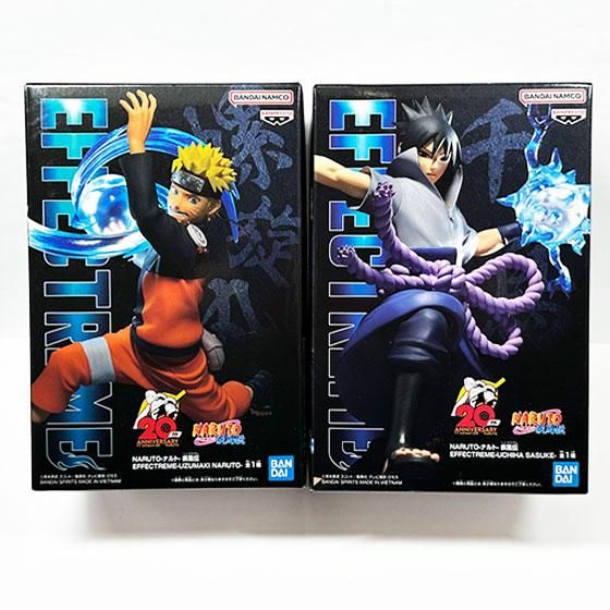 BANDAI NARUTO EFFECTREME 疾風伝 うちはサスケ うずまきナルト 少年ver 青年ver UZUMAKI NARUTO UCHIHA SASUKE 20th