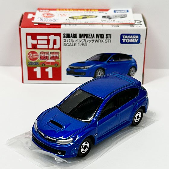 トミカ 11 スバル インプレッサWRX STI（新車シール付）