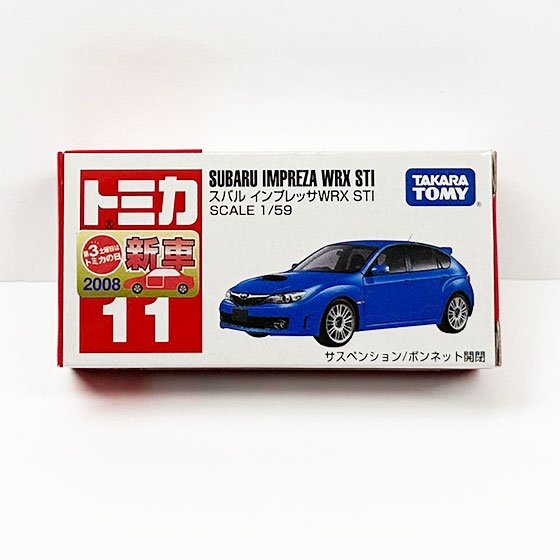 トミカ 11　スバル インプレッサWRX STI（新車シール付）