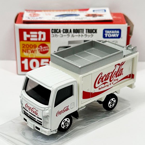 トミカ 105 コカ・コーラ ルートトラック（新車シール付）箱イタミ有り