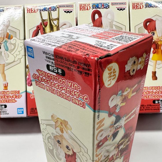 「ONE PIECE FILM RED」 ワールドコレクタブルフィギュア -UTA COLLECTION-　全5種フルセット　※箱凹み有り