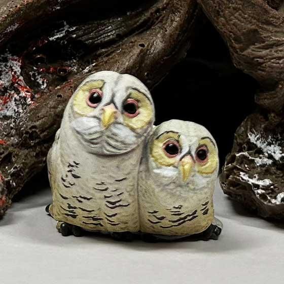 カプセルQ フクロウ大全II ×3点セット 福をよぶ フクロウ大全Ⅱ｜カプセルフィギュア｜海洋堂