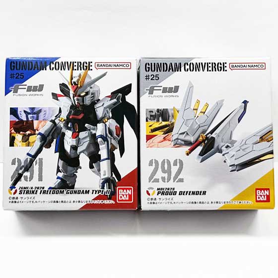 バンダイ FW GUNDAM CONVERGE ♯25 ストライクフリーダムガンダム弐式&プラウドディフェンダーセット ガンダムコンバージ