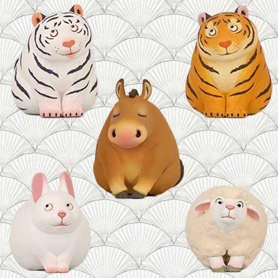 超特価激安 海洋堂 カプセルQ 第二 フクフク十二支 福福 佐藤邦雄の動物たち おもちゃ雑貨・手品