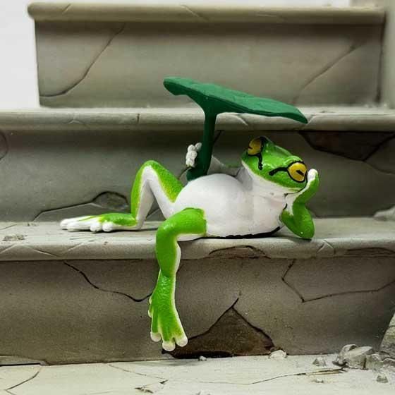 エール ふちやすみ アマガエル かささし TC03780