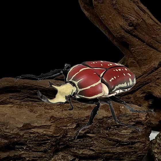 バンダイ いきもの大図鑑 かぶとむし08 ポリフェムスオオツノカナブン(レッド) BC01702