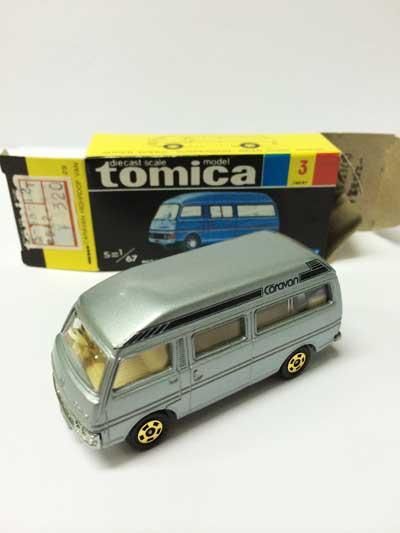 黒箱 日本製トミカ ニッサン キャラバン ハイルーフバン TOMICA