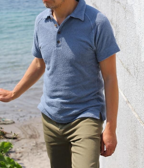 【 Fab Garden 】BEACH PILE POLO SHIRT