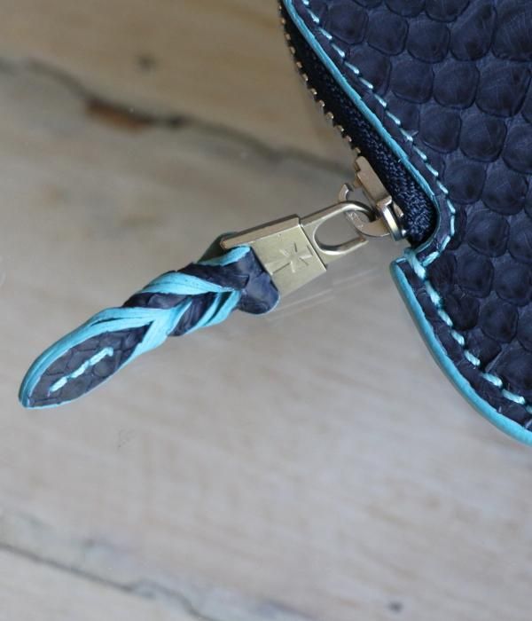 PYTHON SHELL WALLET MINI / Navy - DOPE&DRAKKAR OFFICIAL