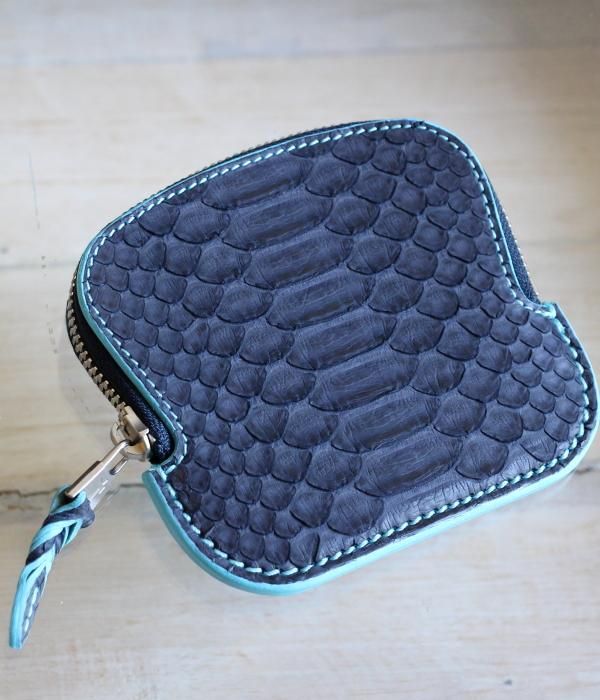 PYTHON SHELL WALLET  MINI / Navy