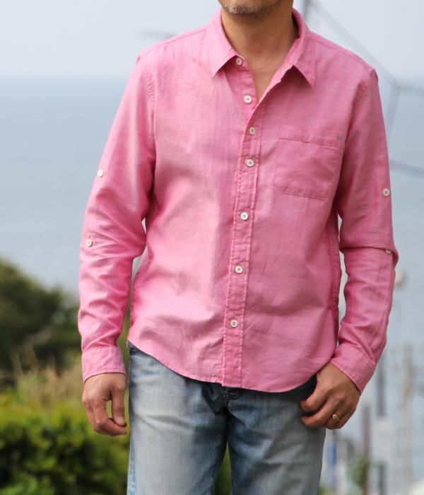 <img class='new_mark_img1' src='https://img.shop-pro.jp/img/new/icons5.gif' style='border:none;display:inline;margin:0px;padding:0px;width:auto;' />CHAMBRAY ROLL UP SHIRT