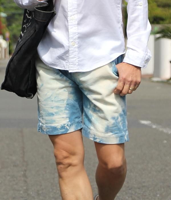 <img class='new_mark_img1' src='https://img.shop-pro.jp/img/new/icons5.gif' style='border:none;display:inline;margin:0px;padding:0px;width:auto;' />TIE DYE STRETCH CORDUROY EASY SHORTS