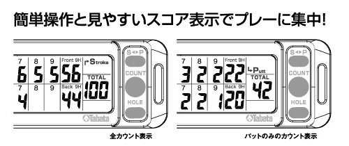 Tabata(タバタ) スコアカウンター デジタルスコアカウンター EASY ONE 煙たい PLUS(イージーワンプラス) ゴルフラウンド