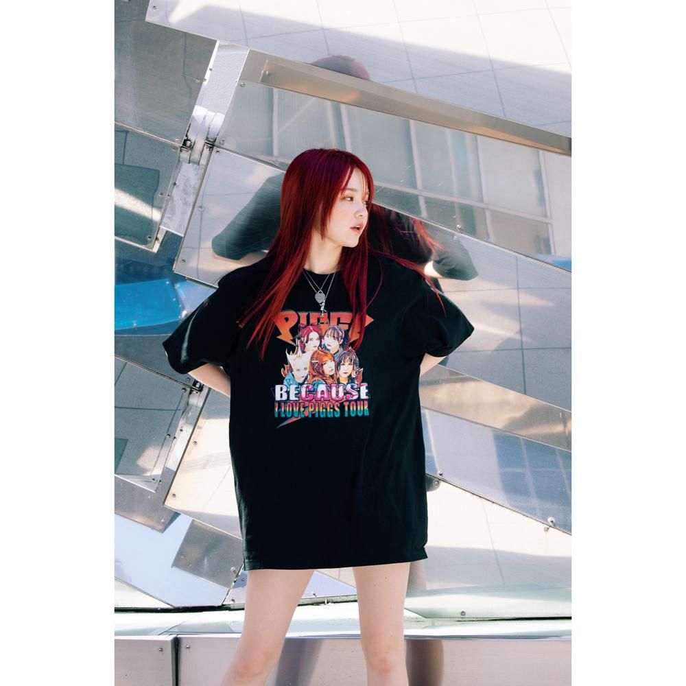 piggs Tシャツ　XL BECAUSE I LOVE PIGGS T 受付終了]BECAUSE I LOVE PIGGS T-SHIRT - Believe Music STORE
